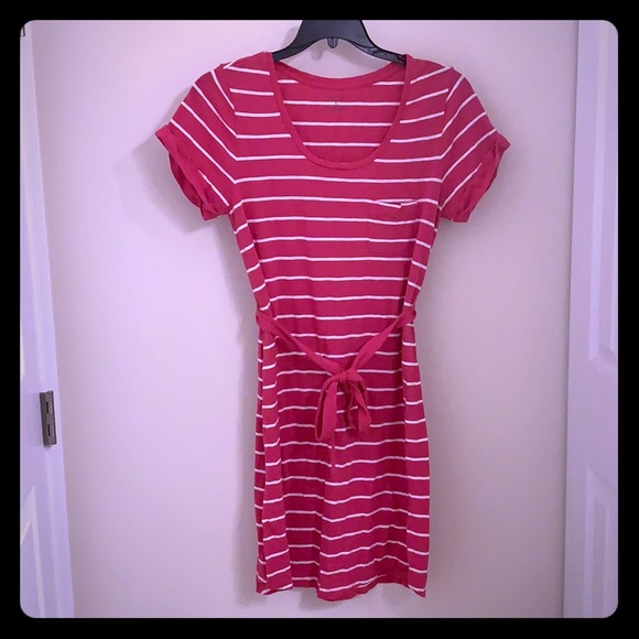 Sonoma Dresses & Skirts - 🔴5/$15 Sonoma Pink White Striped Dress L